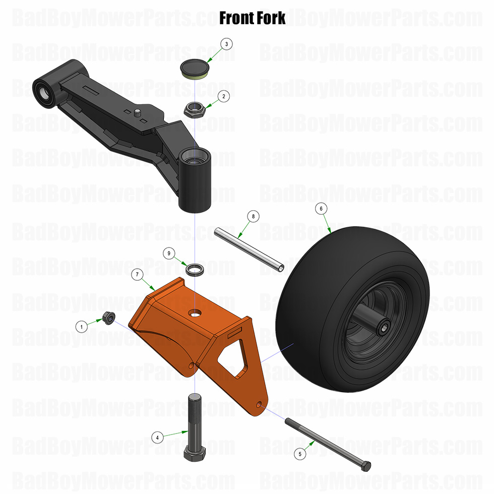 2025 Maverick - Front Fork Assembly